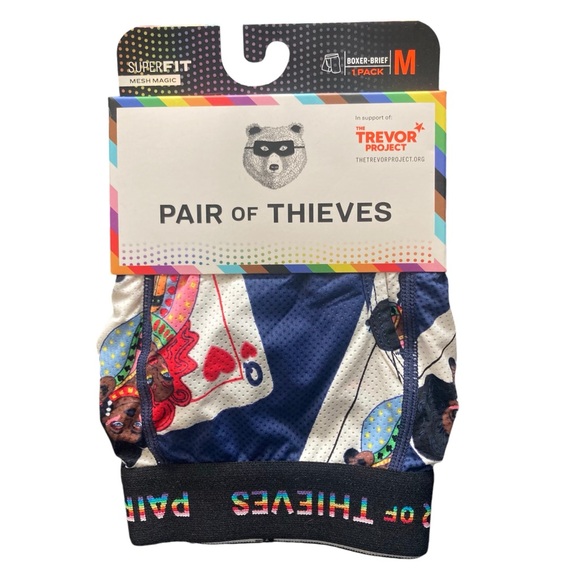 Pair of Thieves Pride SuperFit Printed Boxer Briefs NWT Size Medium - Picture 2 of 4